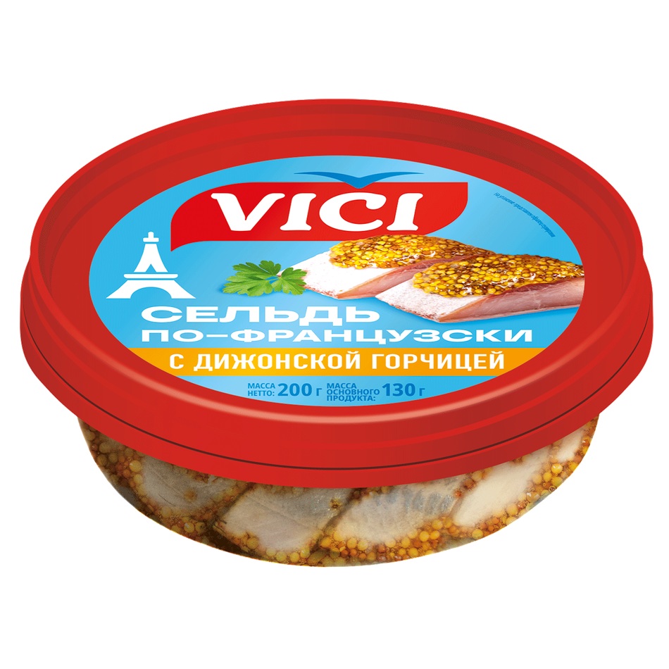 Сельдь филе с дижон горчицей  Vici 200гр  - интернет-магазин Близнецы