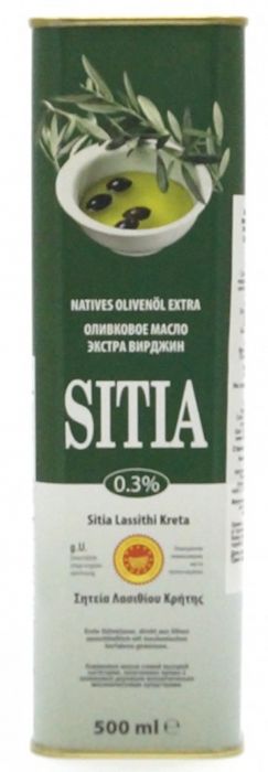 Масло оливк Sitia ЭВ 0,3% н раф  Греция  ж б 0.5л - интернет-магазин Близнецы