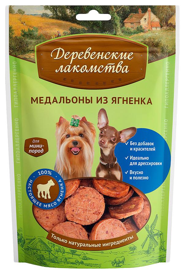 Лакомства Деревенские для собак Медальоны из ягненка 55г шт - интернет-магазин Близнецы