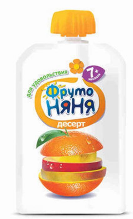 Десерт яблоко-банан-клубника 90г