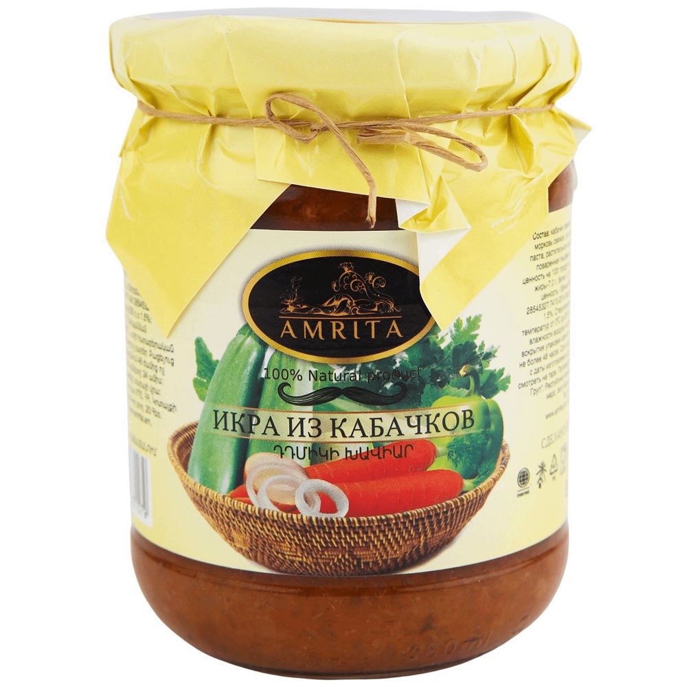 Икра Кабачковая Амрита  Армения  530г - интернет-магазин Близнецы