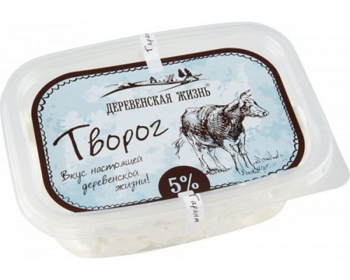 Творог 5% Деревенск жизнь  Игнатово  300г шт - интернет-магазин Близнецы