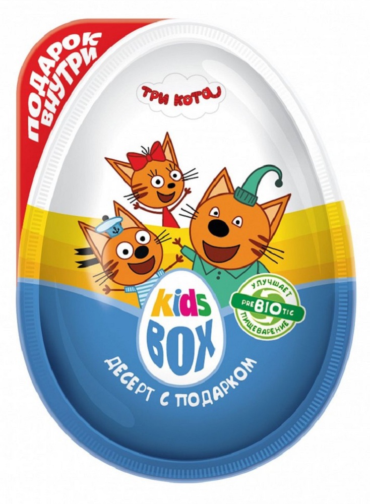 Яйцо пласт Кидс-Бокс Три Кота 20г - интернет-магазин Близнецы