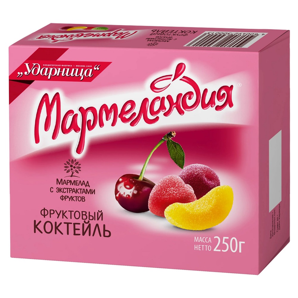 Мармелад Мармеландия Фруктовый коктейль, 250 г