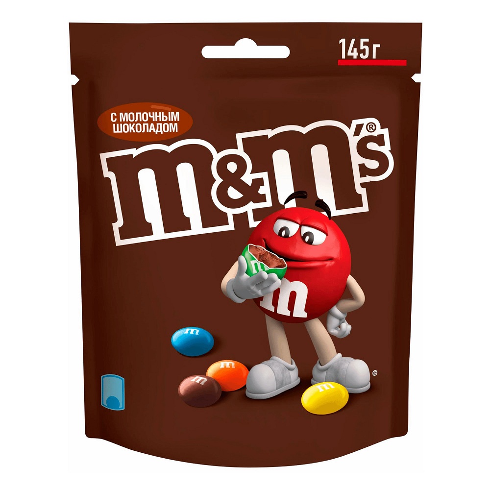 M&M'S M&M'S драже с арахисом и молочным шоколадом, 145г