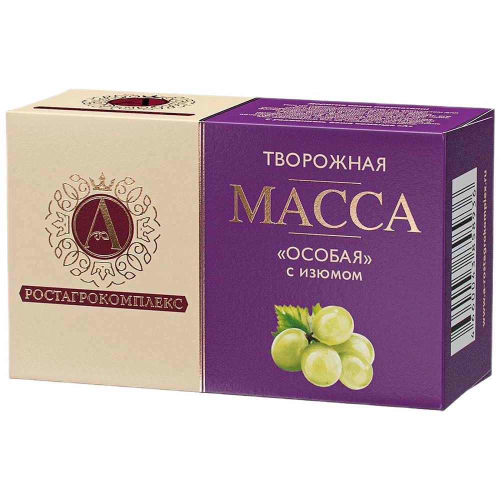 Творож Масса 23% Особая Ростагрокомплекс изюм 100г шт - интернет-магазин Близнецы