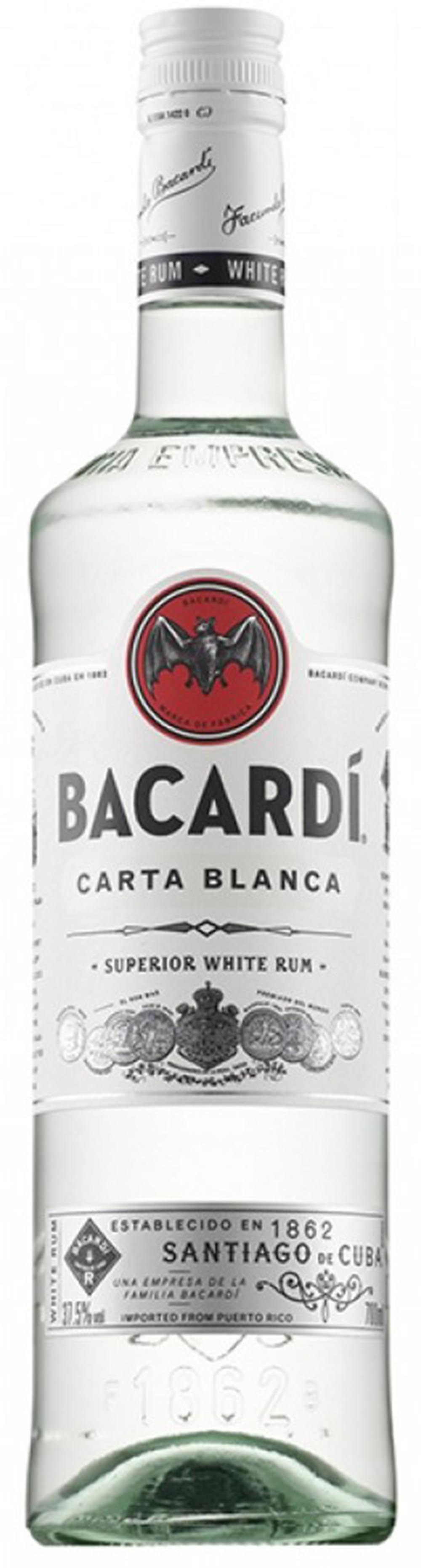 Ром Бакарди Карта Бланка бут 0.7 л - интернет-магазин Близнецы