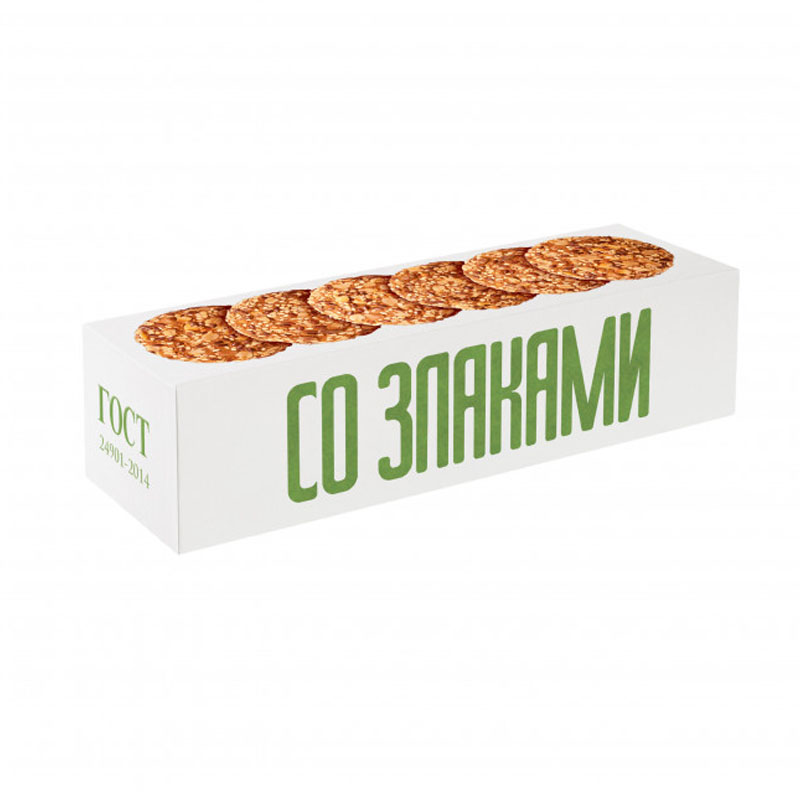 Печенье Полет Овсяное классич 5 злаков на слив масле 250г - интернет-магазин Близнецы