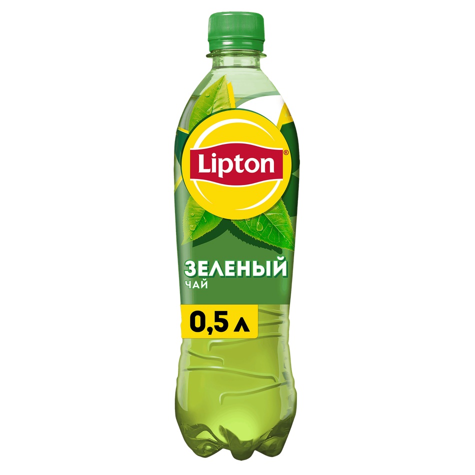 Напиток Lipton холодный зеленый чай, негазированный, 0,5 л