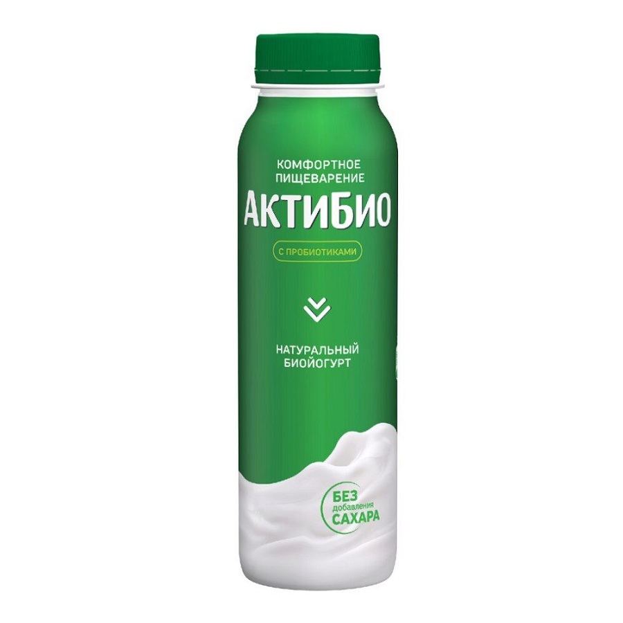 Актибио биойогурт натур  260г шт - интернет-магазин Близнецы