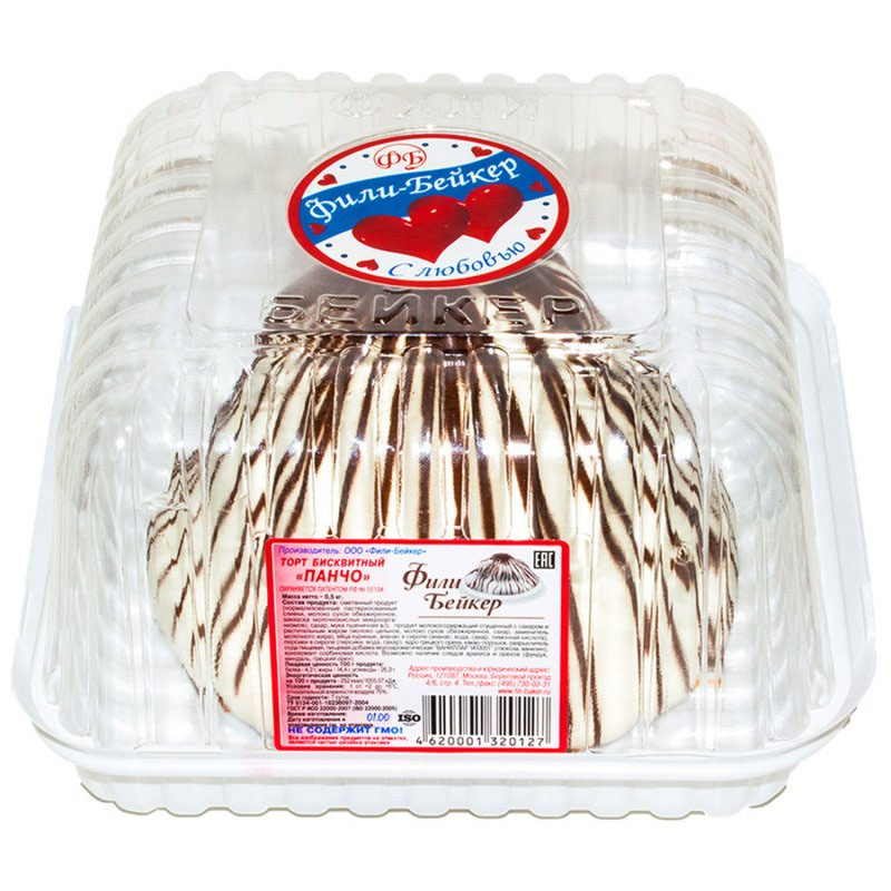 Торт Панчо  Бейкер  0.5кг - интернет-магазин Близнецы