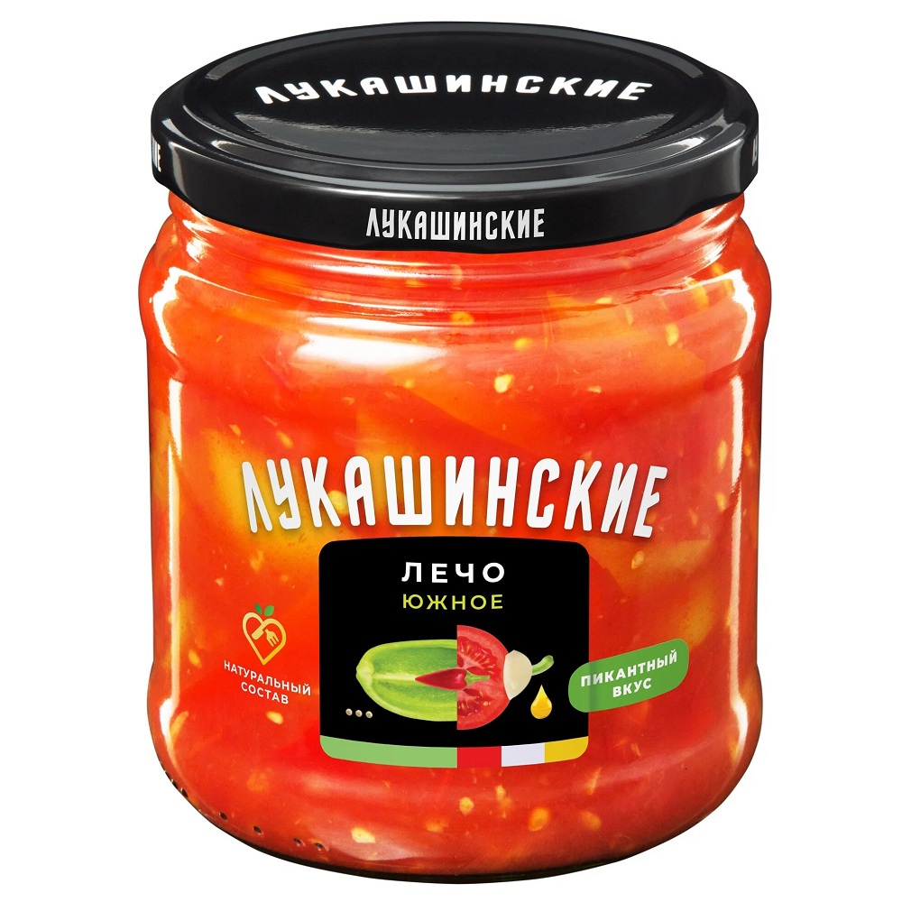 Лечо южное в аджике  Лукашинские  460г - интернет-магазин Близнецы