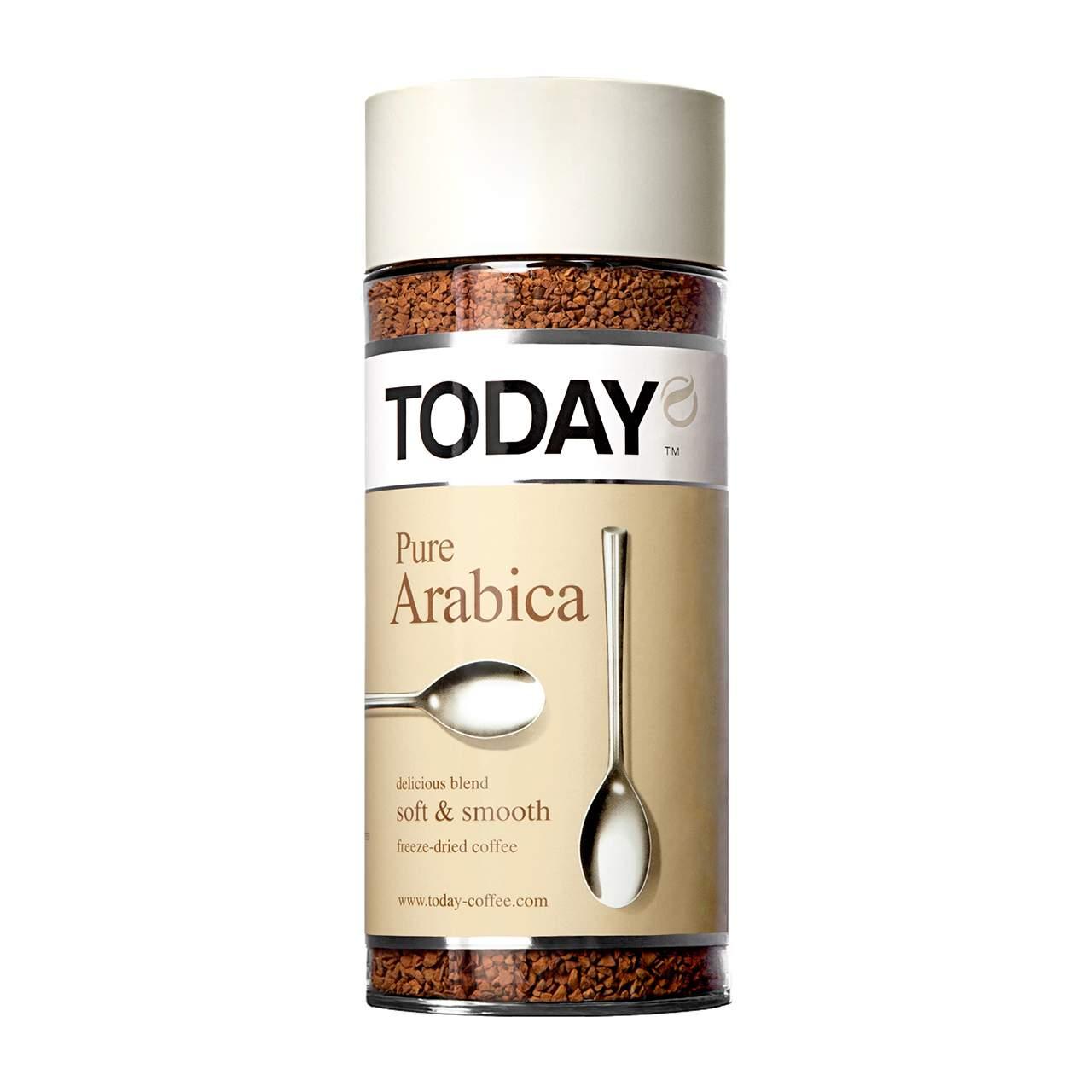 Кофе TODAY Pure Arabica сублимированный 95г.