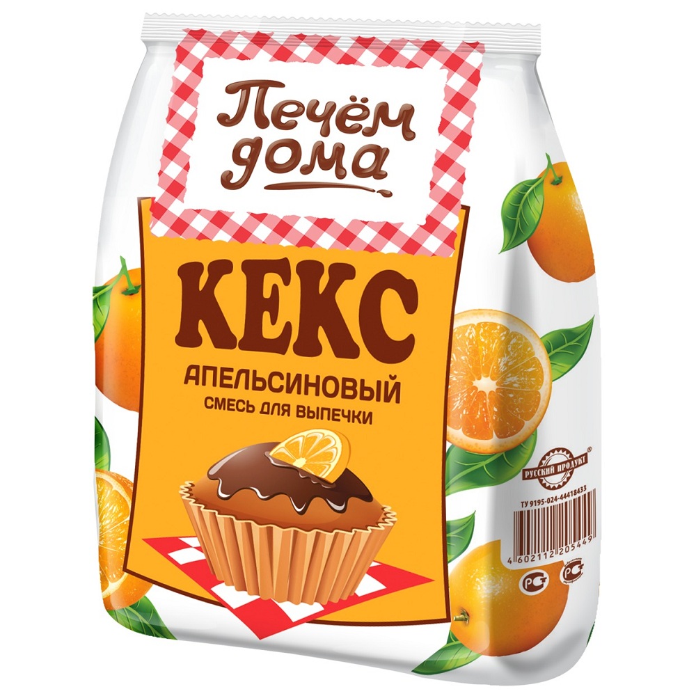 Смесь Кекс Апельсиновый  РуссПрод  300г шт - интернет-магазин Близнецы