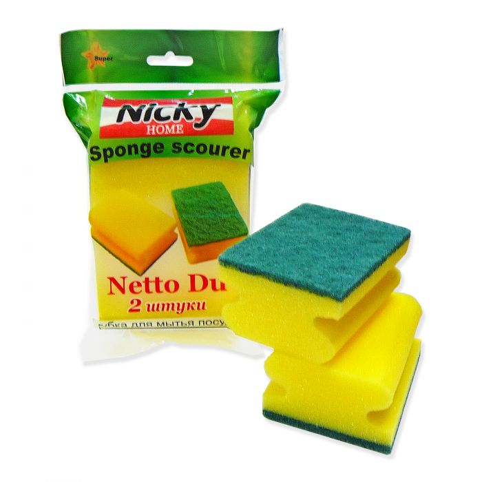 Наб Губок Д пос НайкХом Нетто 2шт  72558  - интернет-магазин Близнецы