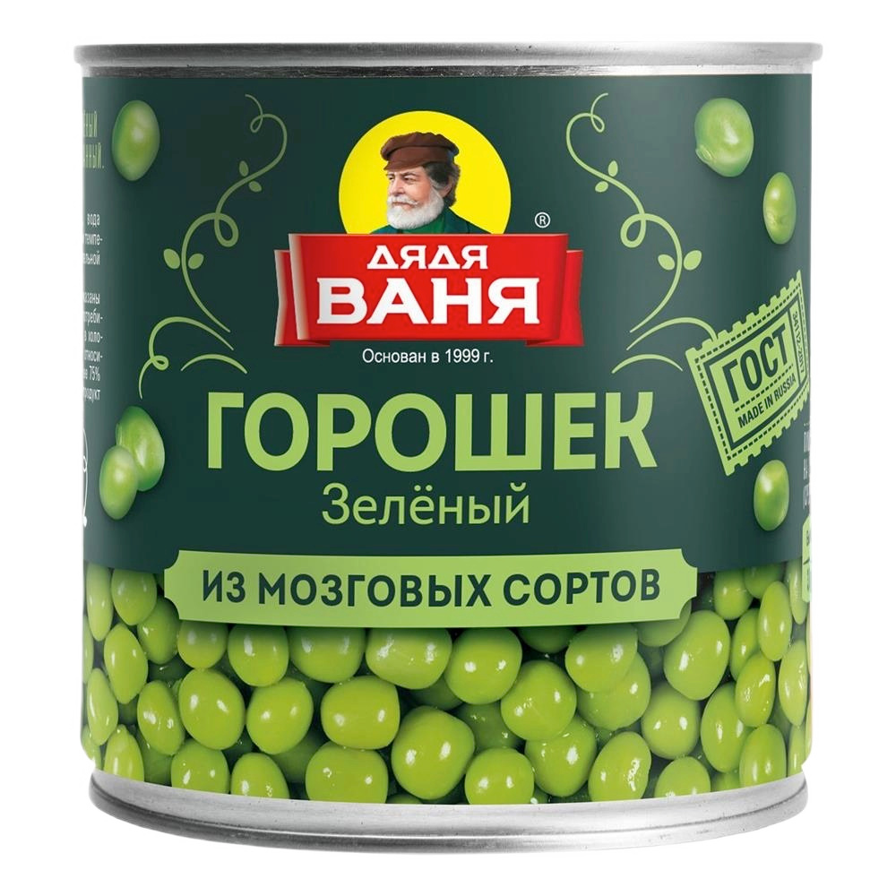 Горошек зеленый Дядя Ваня, 400 г