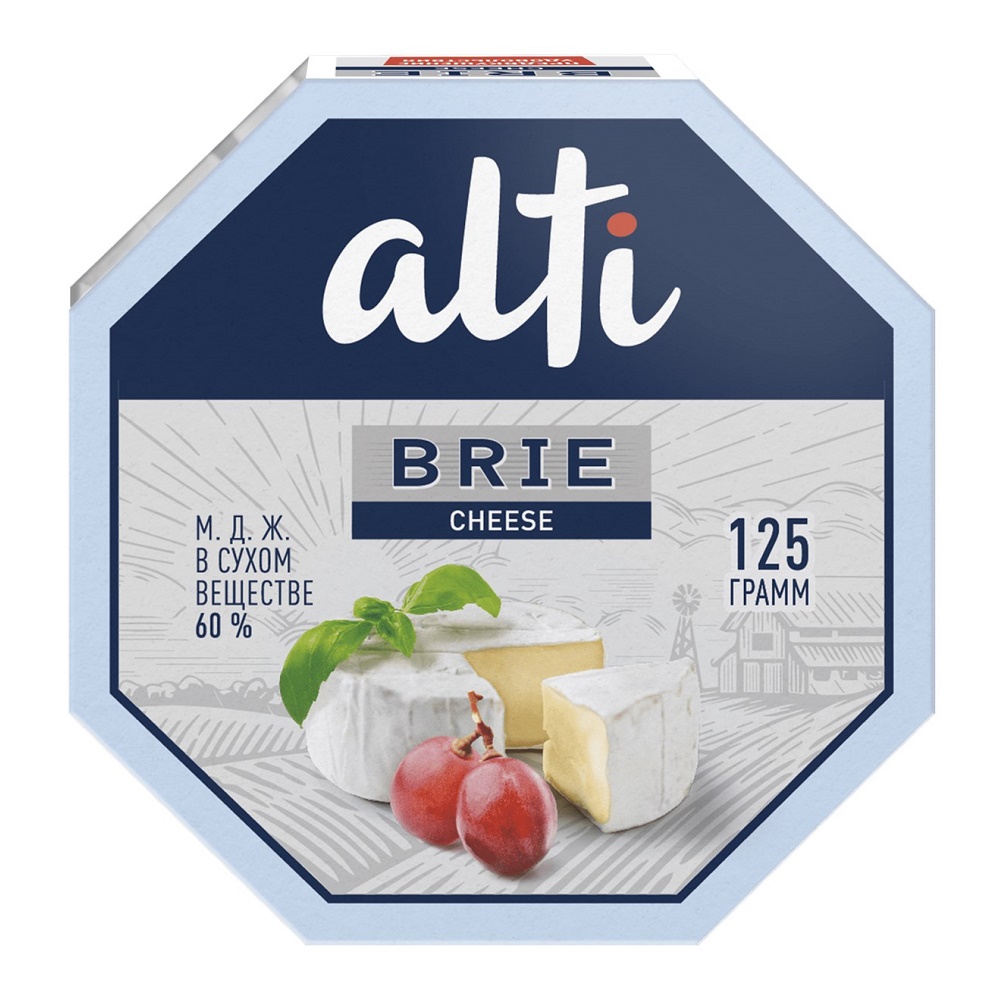 Сыр Бри Алти 60%  Россия  125г - интернет-магазин Близнецы
