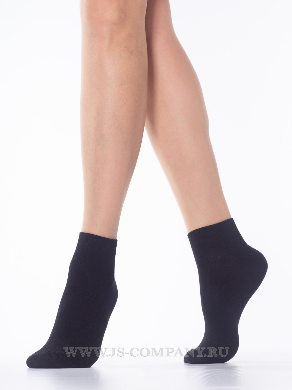 Носки Женск МиНиМи х б р.39 41, черный укороч  1201  - интернет-магазин Близнецы