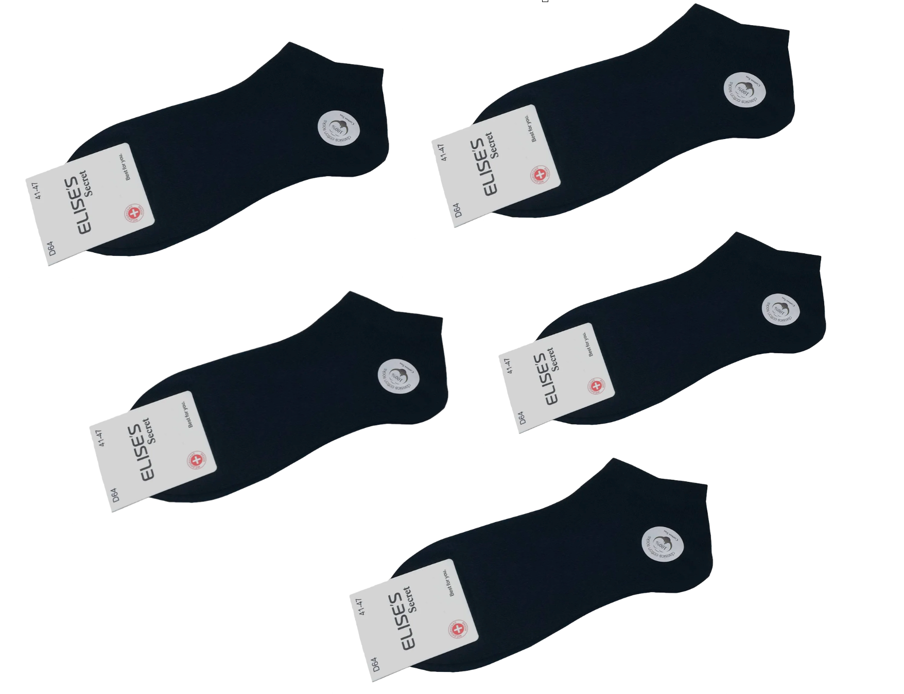 Носки Женск  Элисес р.36-41  х б  короткие (D60)   - интернет-магазин Близнецы