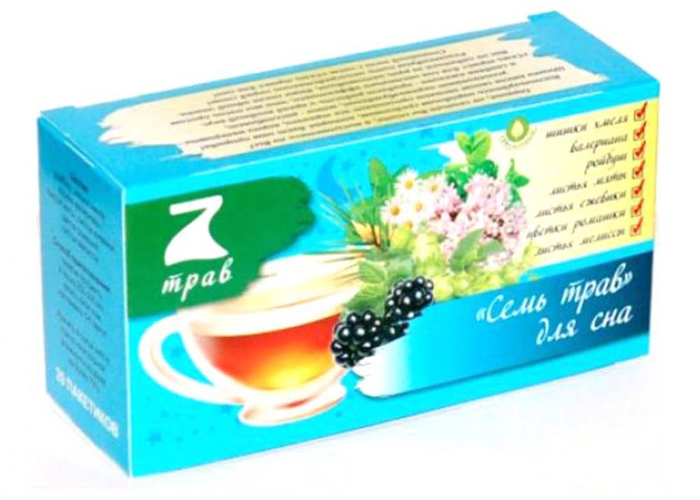 Чайный напит Конфуций 7трав для сна (20*1.5г) 30г - интернет-магазин Близнецы