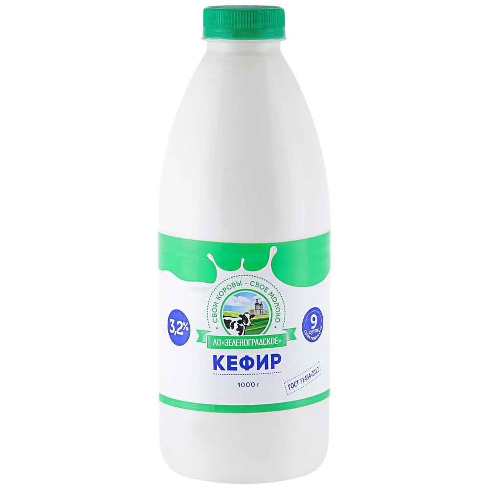 Кефир 3.2% "Зеленоградский" 1000г - интернет-магазин Близнецы