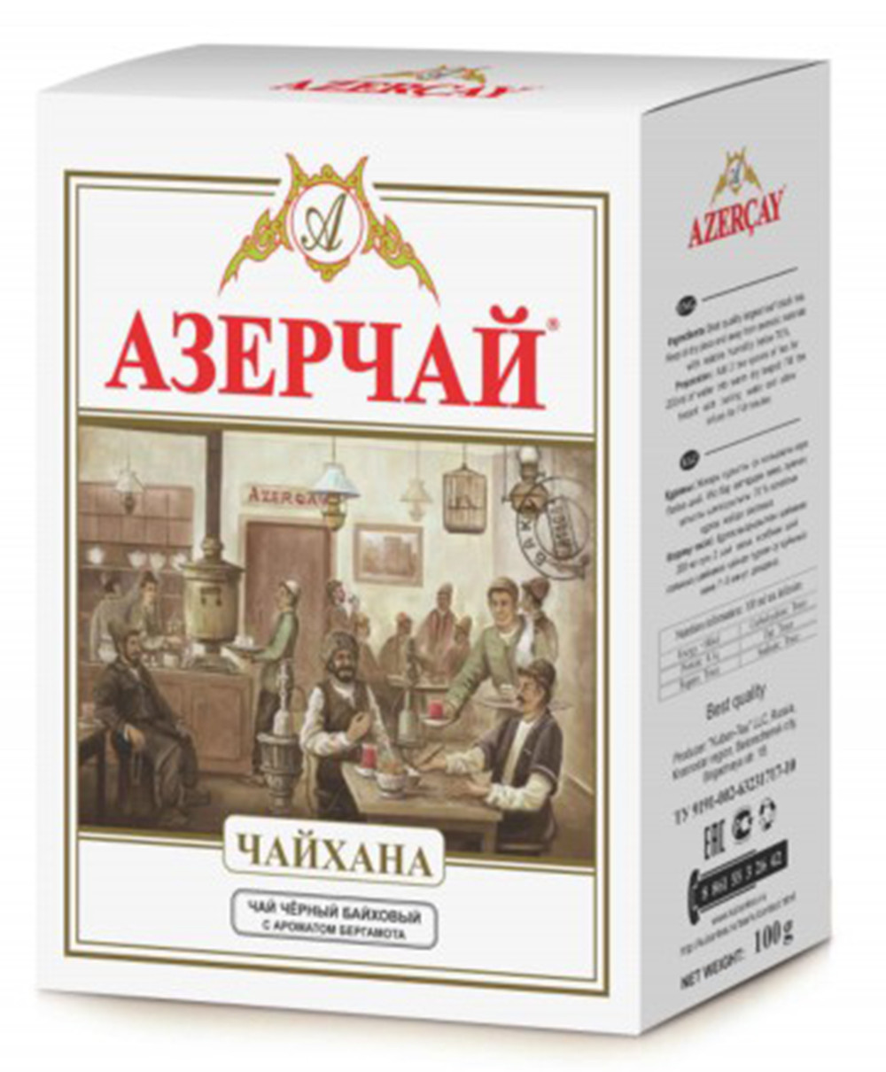 Чай Азерчай Чайхана черный с бергам 100г - интернет-магазин Близнецы