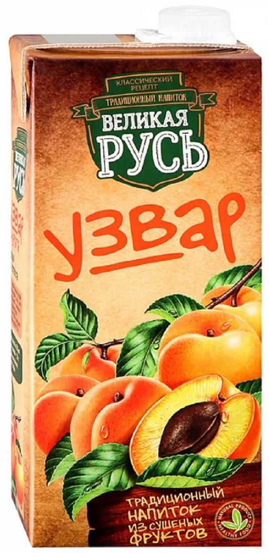 Узвар Великая Русь Курага ''1.0'' л пак - интернет-магазин Близнецы