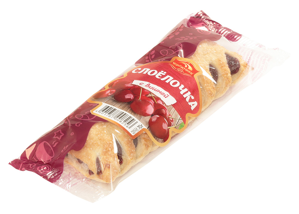 ч Пирожок слоеный с вишней  Черемушки  70г шт - интернет-магазин Близнецы