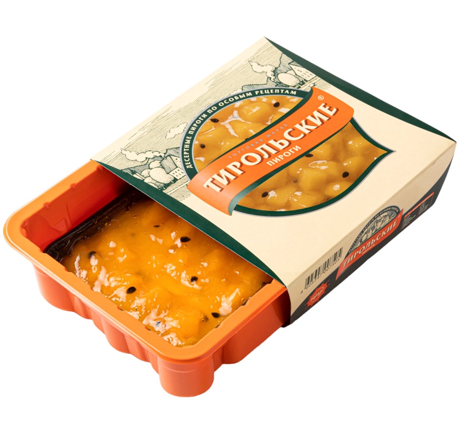 Пирог Манго-маракуйя (мини)  Круг  250г шт - интернет-магазин Близнецы