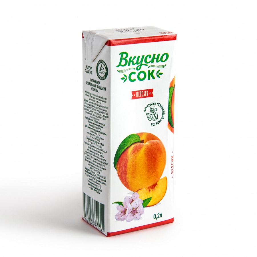 Напиток Вкусносок Персик 0.2 л - интернет-магазин Близнецы