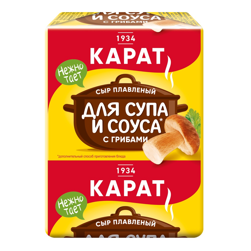 Сыр плавл с грибами д супа  Карат  90г - интернет-магазин Близнецы