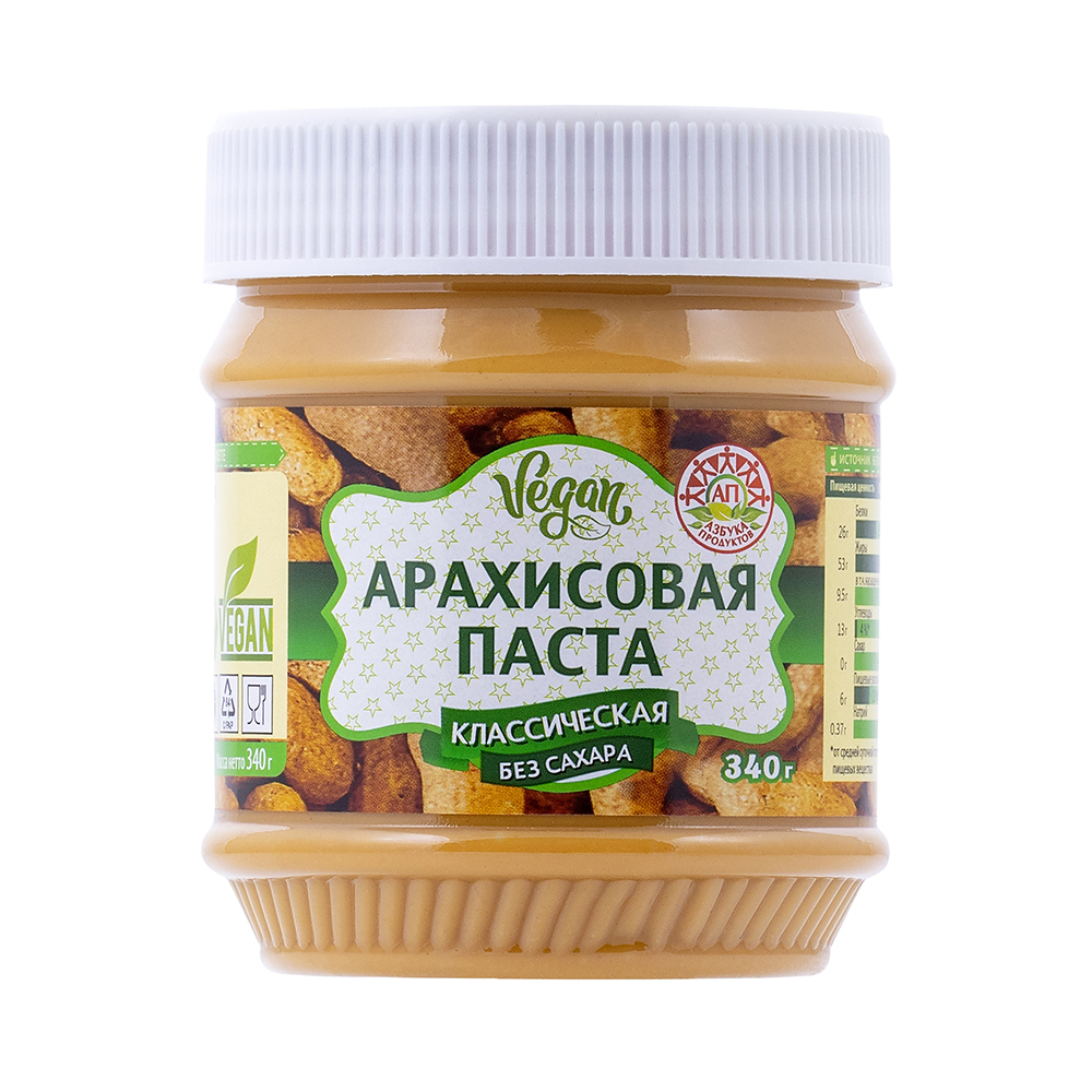 Паста Арахисовая б сах  Азбука Продуктов  340г - интернет-магазин Близнецы