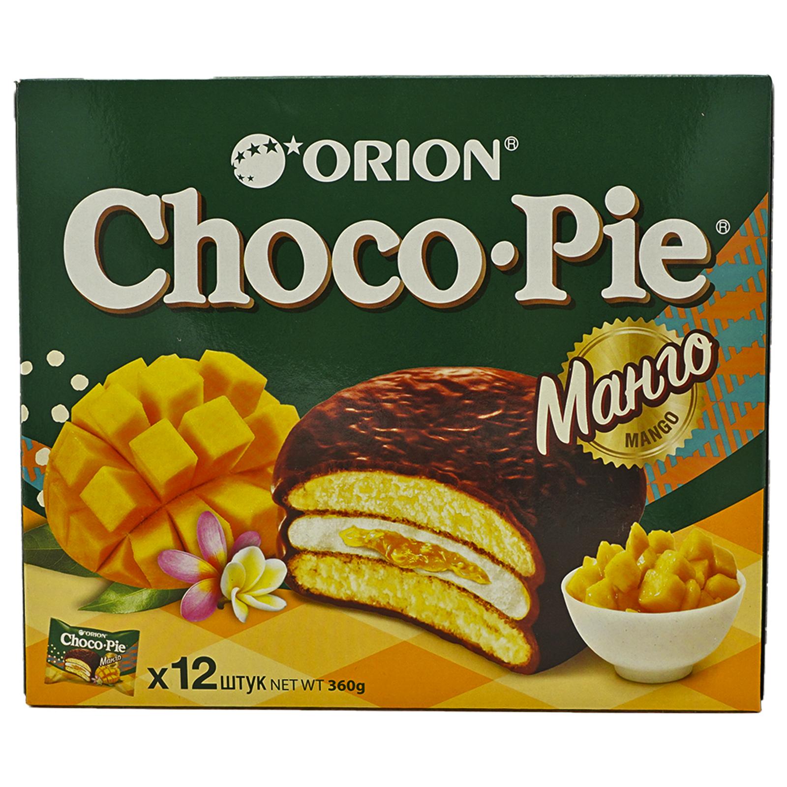 Chocopie. Чоко Пай манго 360 гр. Пирожное Choco pie Orion 360г. Печенье Орион Чоко-Пай 12шт 360г. Пирожное Чоко-Пай манго Орион 12/360г.