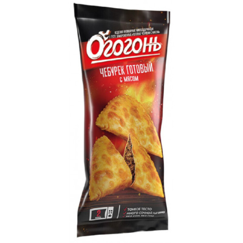 Чебурек Огонь с мясом  Владимирский Стандарт 90г - интернет-магазин Близнецы