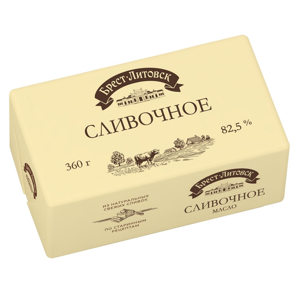 Масло слад-слив 82.5% Брест-Литовск 360г шт - интернет-магазин Близнецы