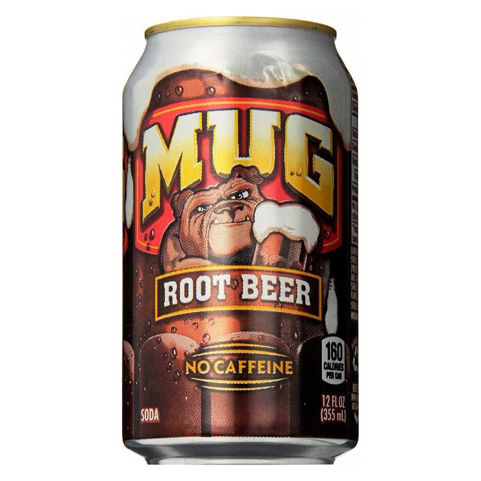 Пиво безалкогольное корневое A&W MUG Root Beer (США), 0,355 л