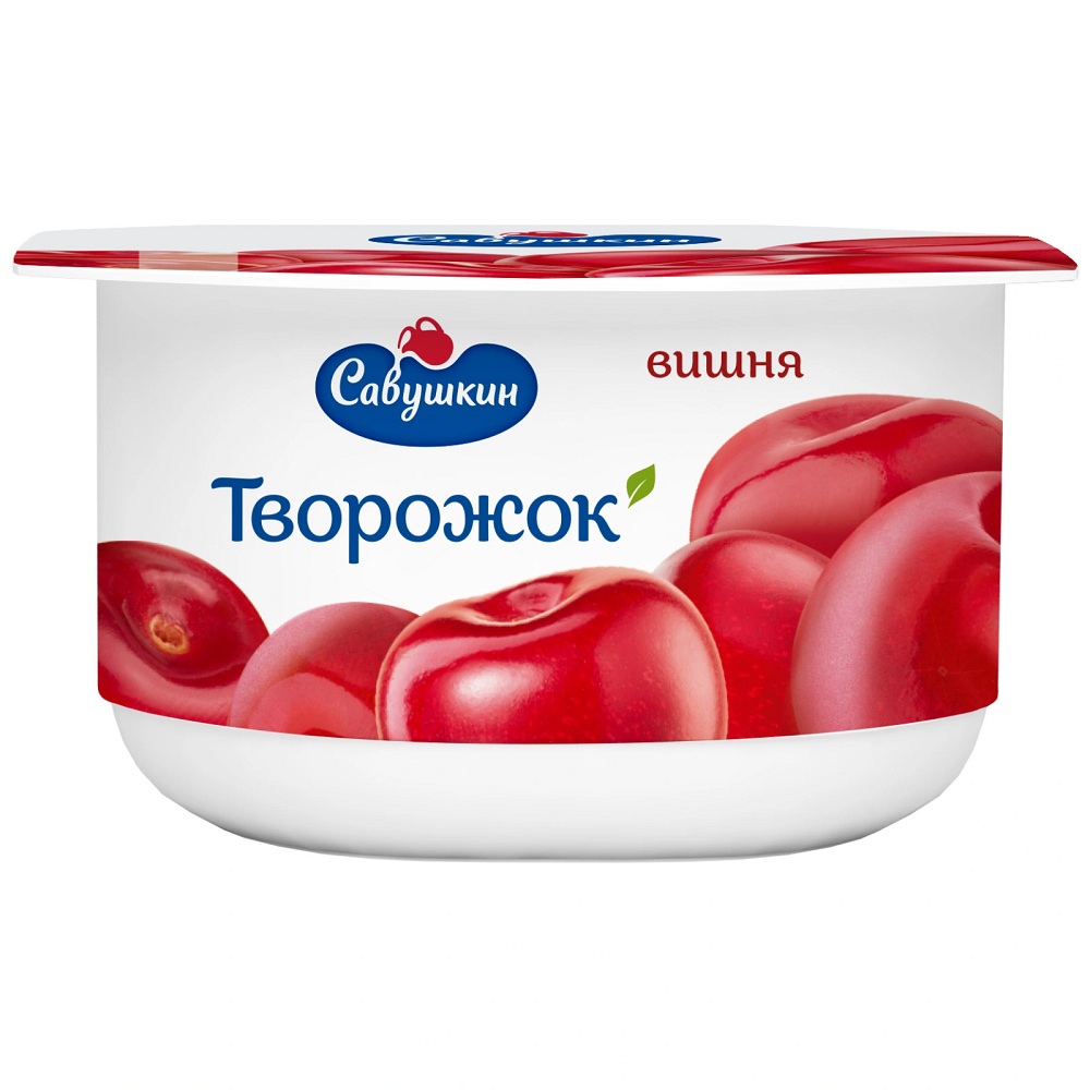 Паста твор десерт 3.5% вишня  Савушкин продукт  120г - интернет-магазин Близнецы