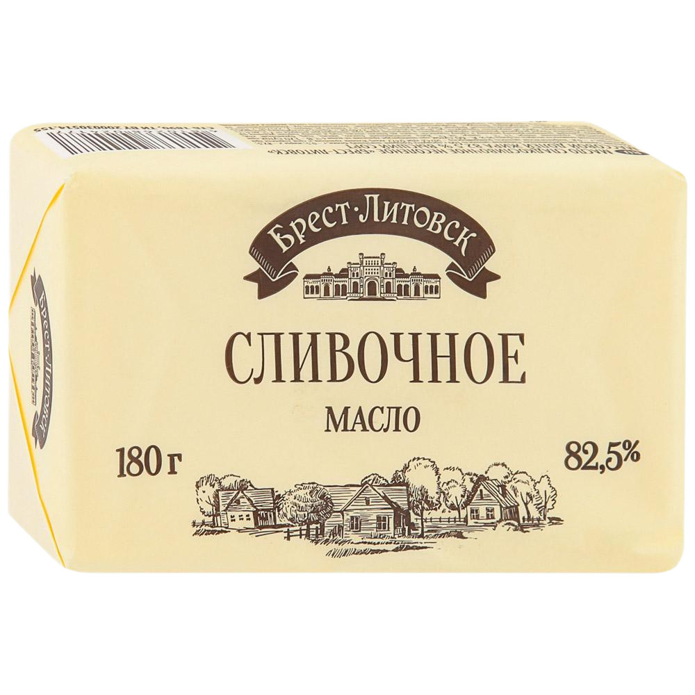 Масло слад-слив 82.5% Брест-Литовск  Савушкин Прод  несолен 180г шт - интернет-магазин Близнецы