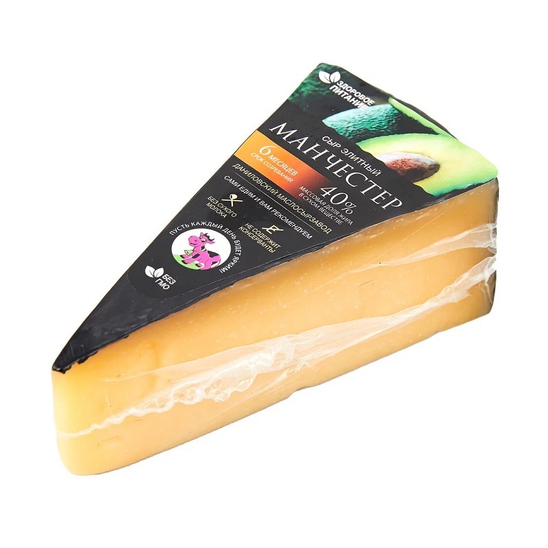 Сыр Манчестер 40% Наше производство  Даниловский МСЗ  - интернет-магазин Близнецы
