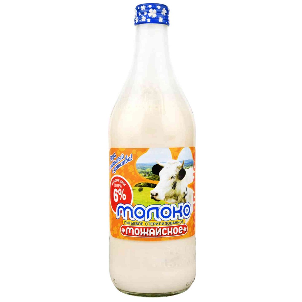 Молоко топлен 6.0% Можайское шт 0.45л - интернет-магазин Близнецы