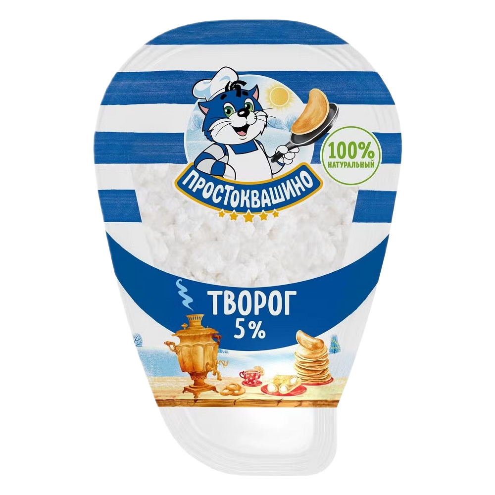 Творог 5% Простоквашино 200г шт - интернет-магазин Близнецы