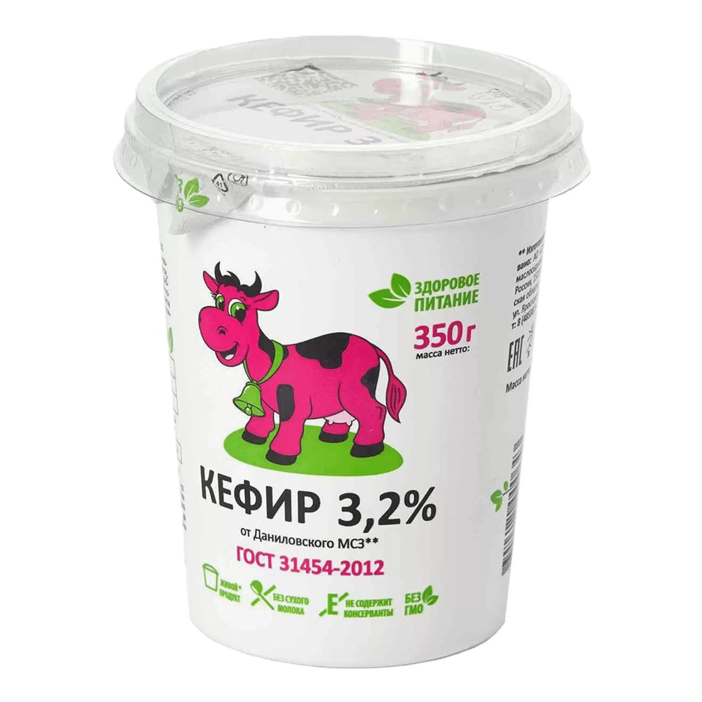 Кефир Даниловский МСЗ 3,2%, 350 г