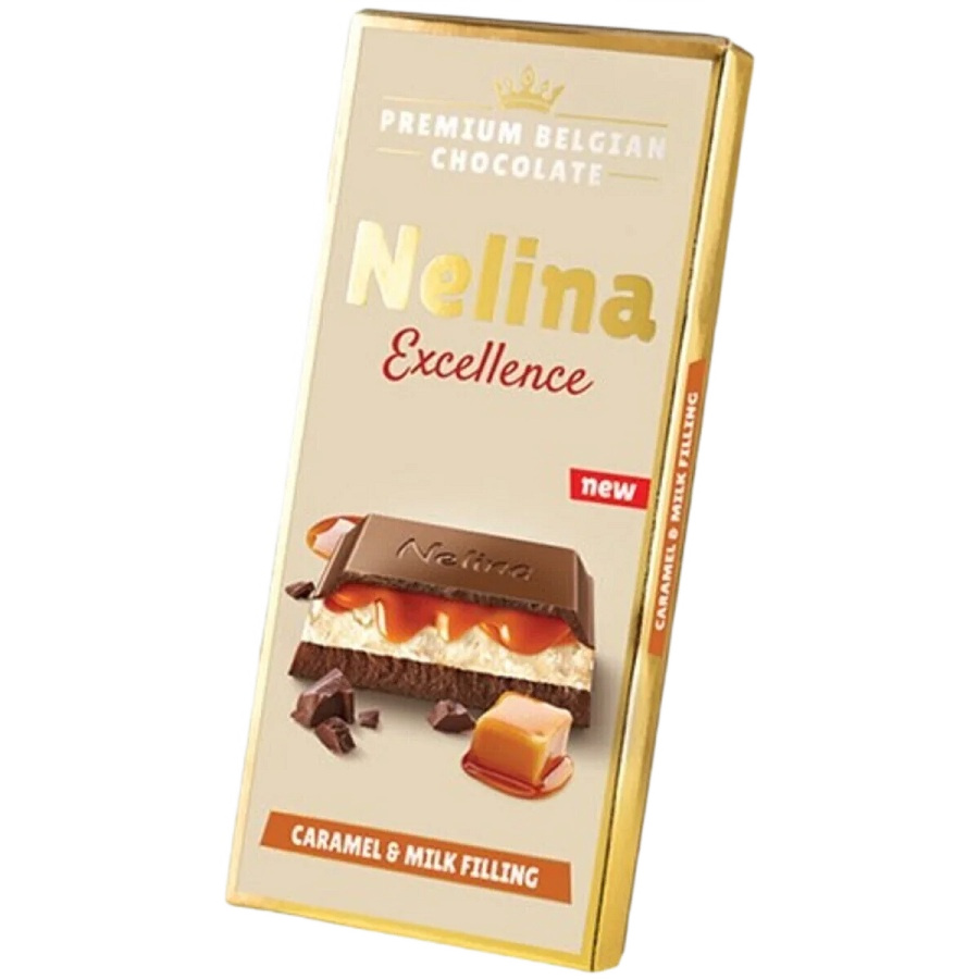 Шоколад Nelly Premium молоч с нач. молоч. и карамельн 85г - интернет-магазин Близнецы