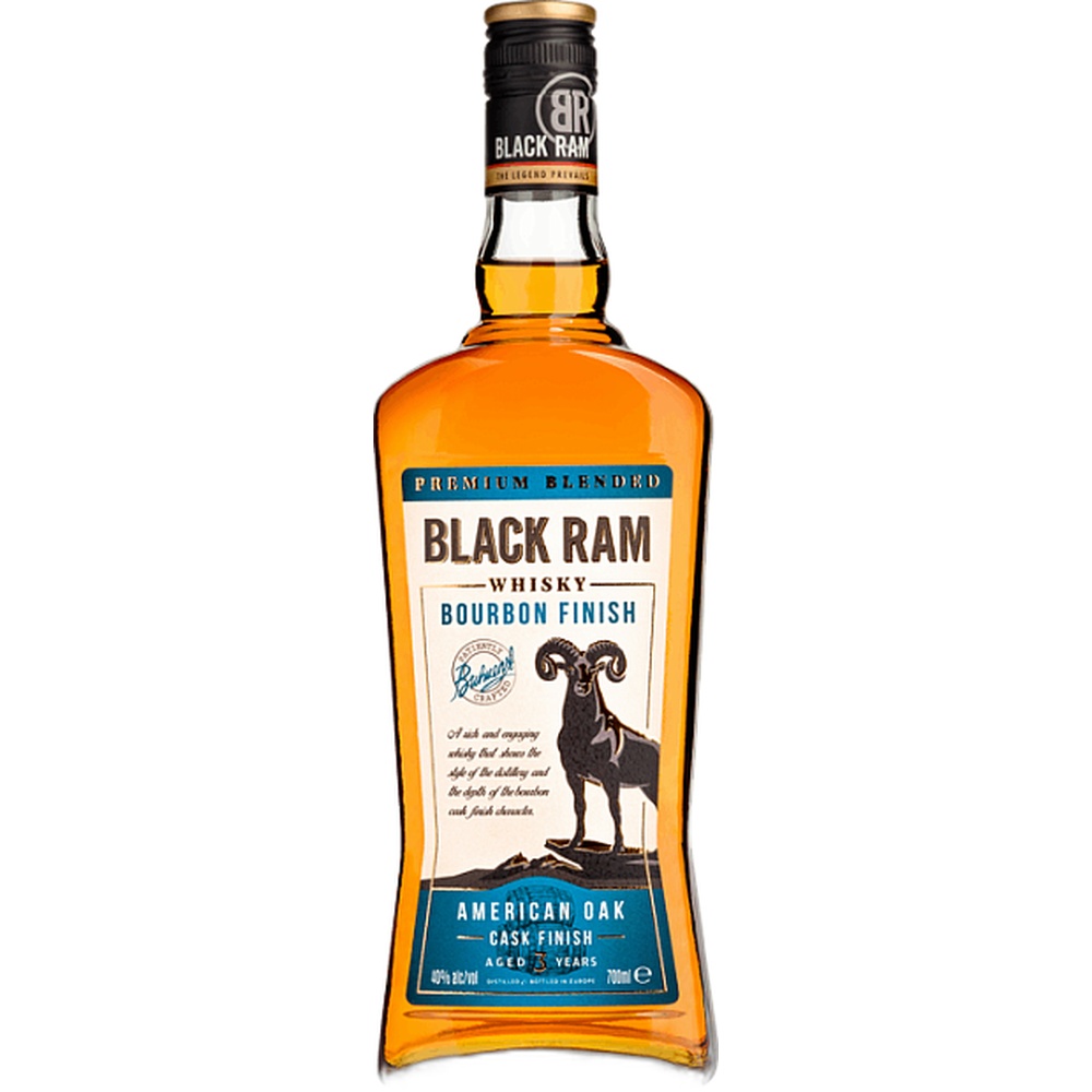 Виски Black Ram Bourbon Finish 3 YO, 0,5 л