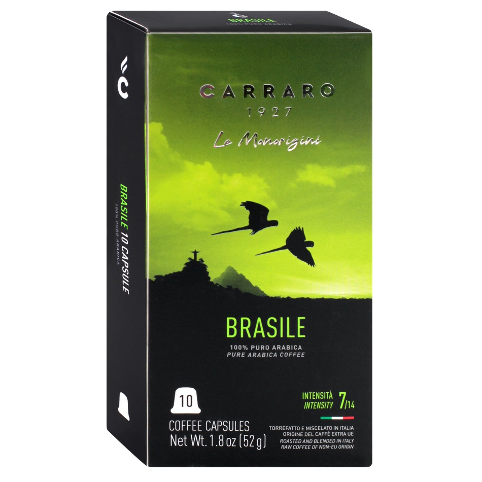 Кофе Carraro Le Monorigini в капсулах, 52 г (10*5,2 г)
