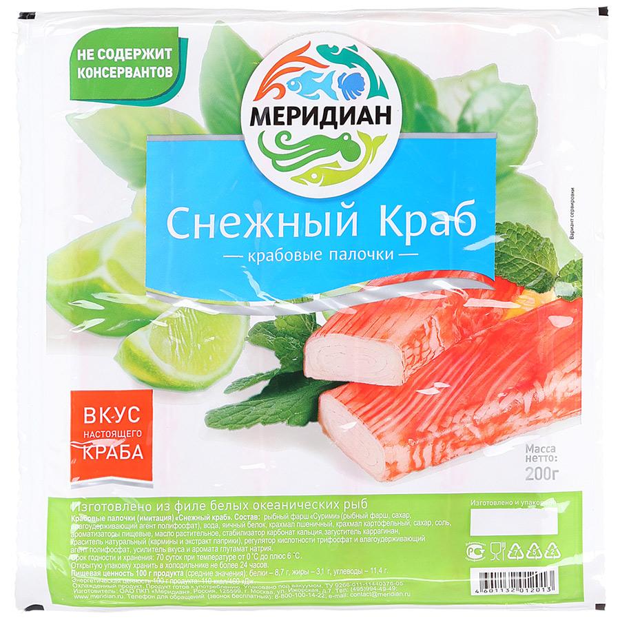Краб палоч Снеж Краб  Мерид  200г - интернет-магазин Близнецы