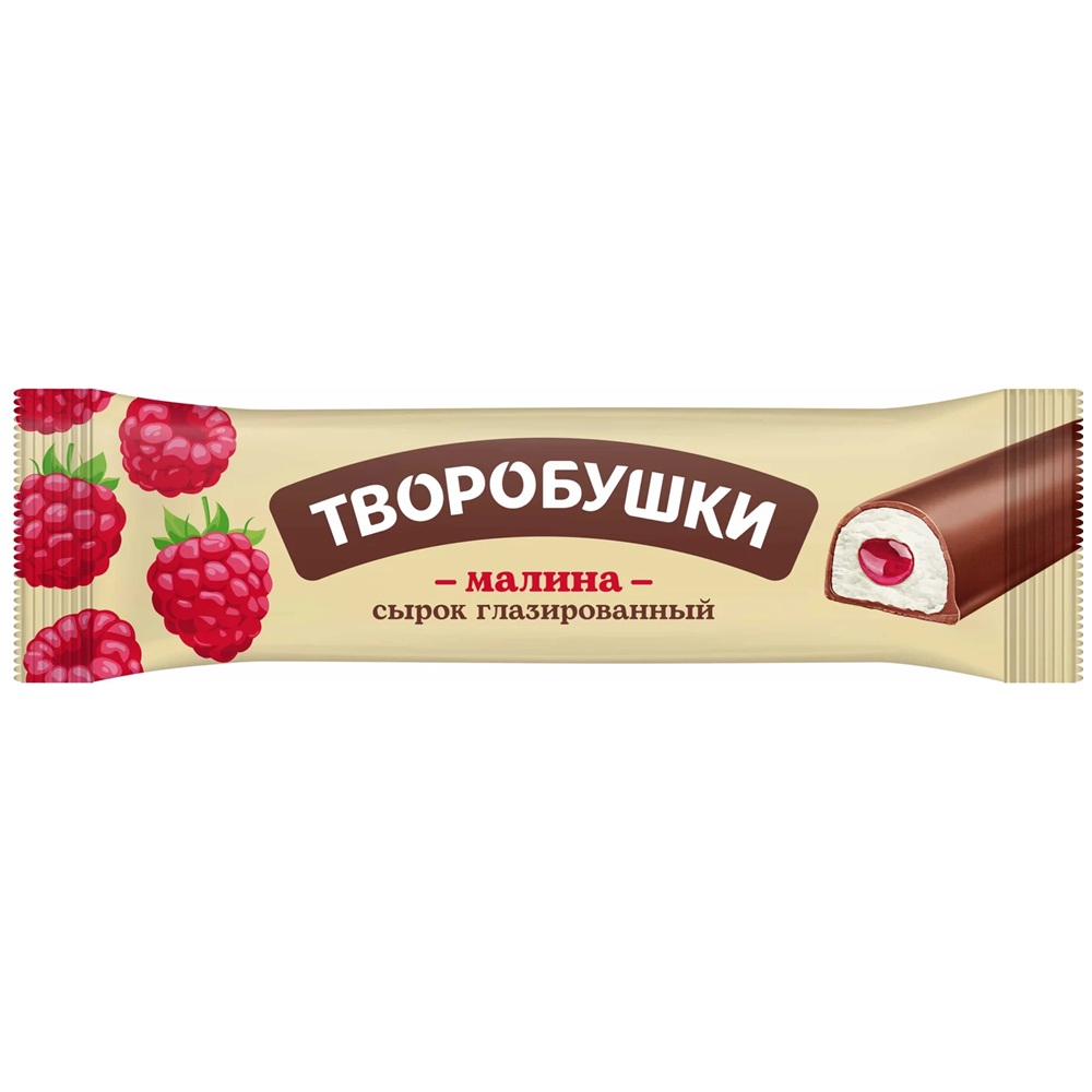 Сырок творож 20% с малиной Творобушки  40г шт - интернет-магазин Близнецы