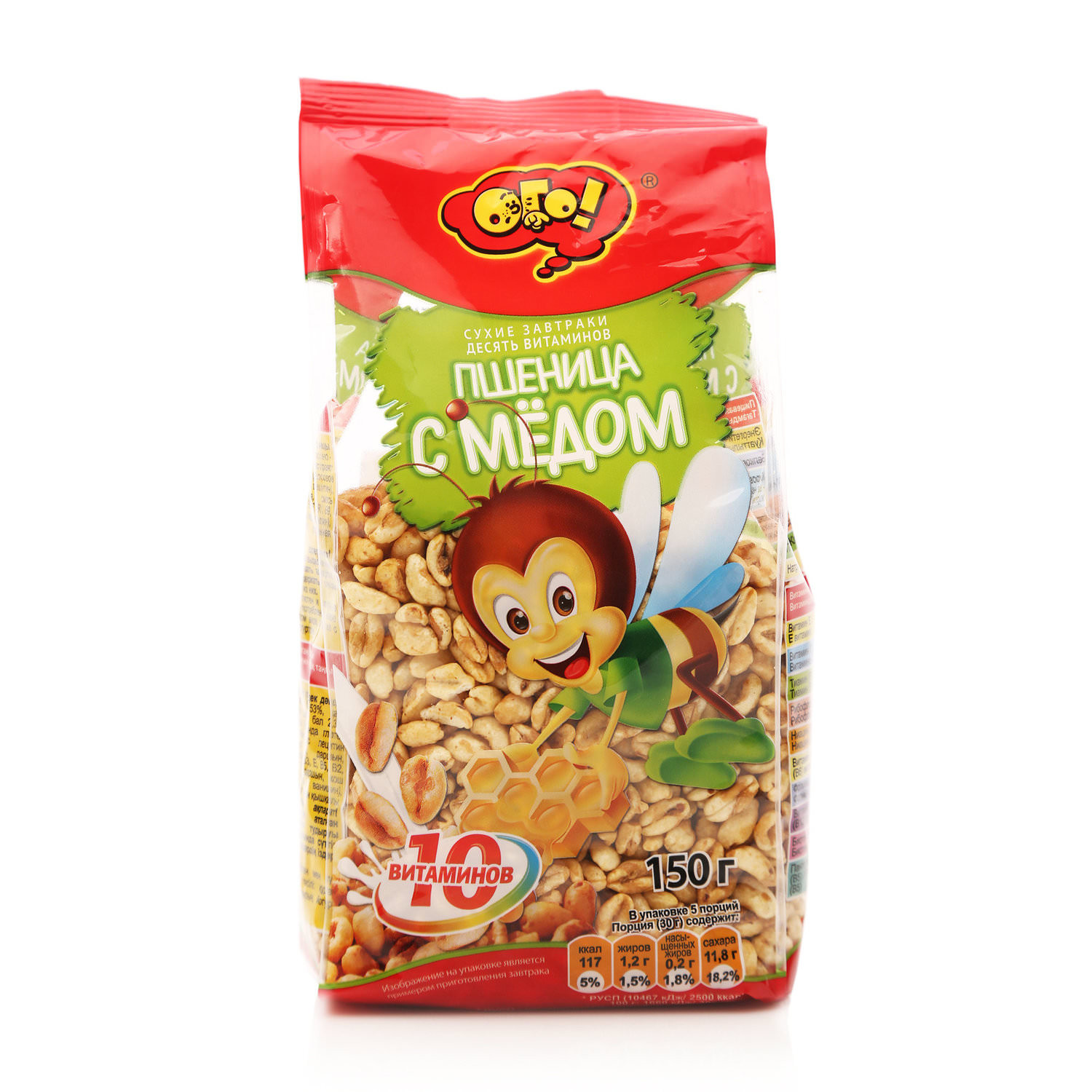 Сух завт ОГО Пшеница с медом 150г - интернет-магазин Близнецы
