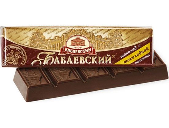 Шоколад Бабаевский с шокол начинкой 50г - интернет-магазин Близнецы