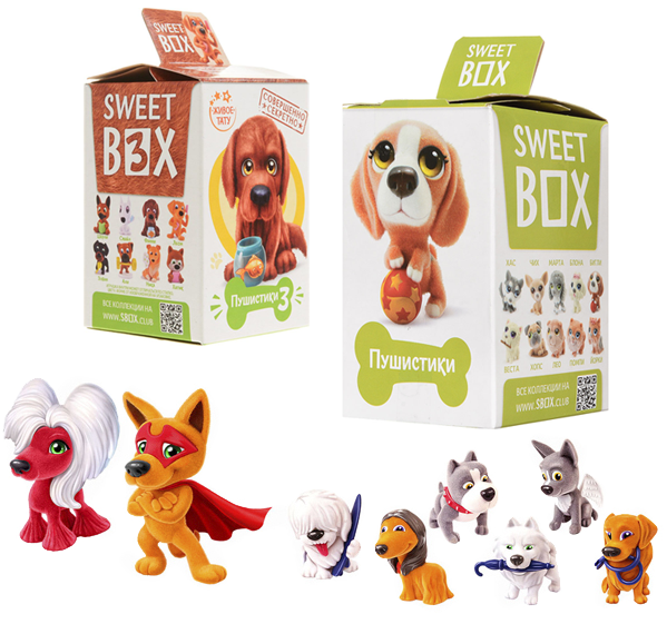 Мармелад с игрушкой СвитБокс Пушистики щенята 10г - интернет-магазин Близнецы